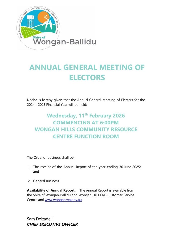 Annual General Meeting of Electors