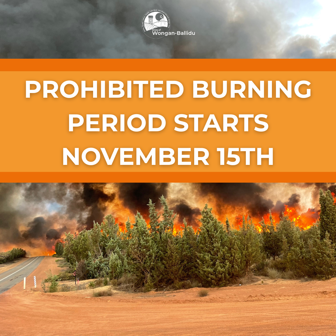 Prohibited Burning Period Starts November 15th