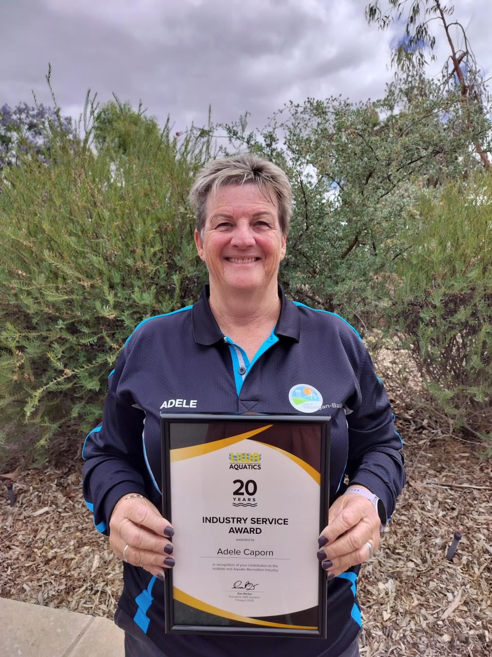 Celebrating 20 Years of Service: Adele Caporn Recognised by LIWA Aquatics