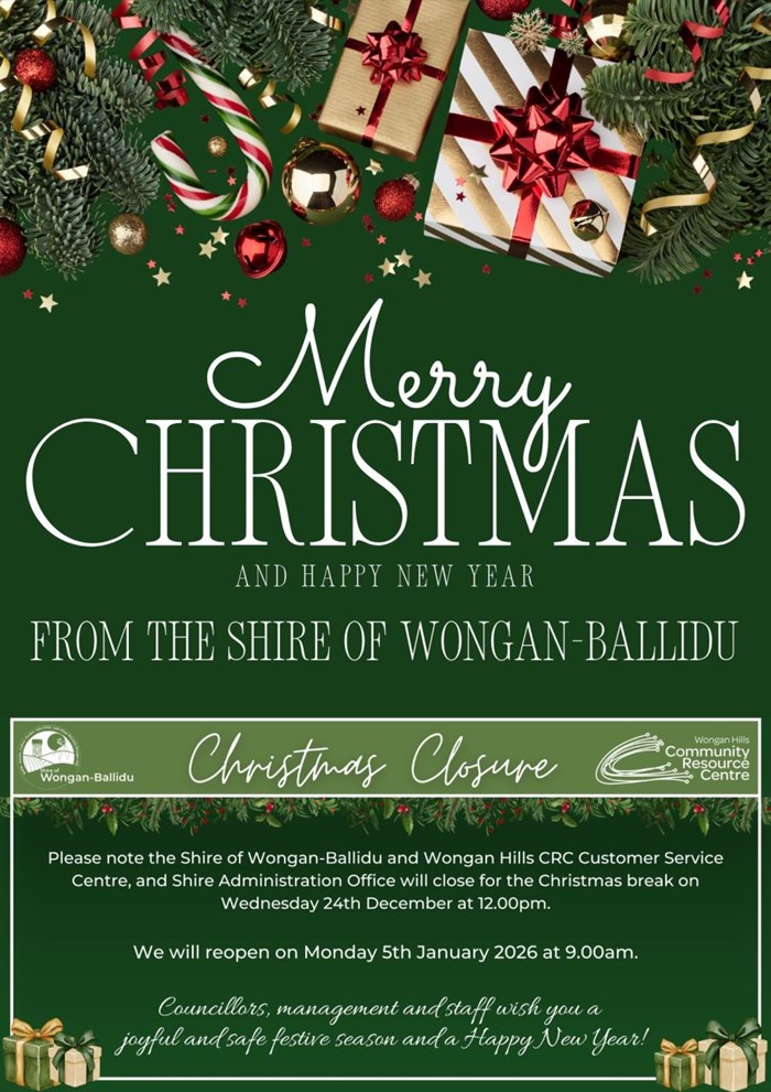 Christmas Closure Notice