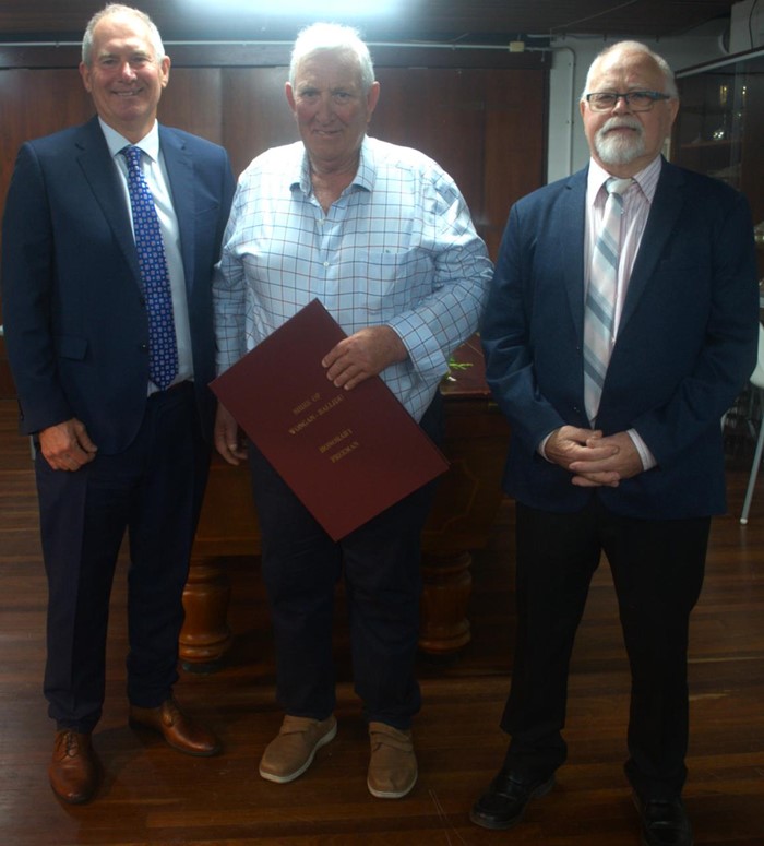 Peter Macnamara awarded title of Honorary Freeman of the Shire of Wongan-Ballidu