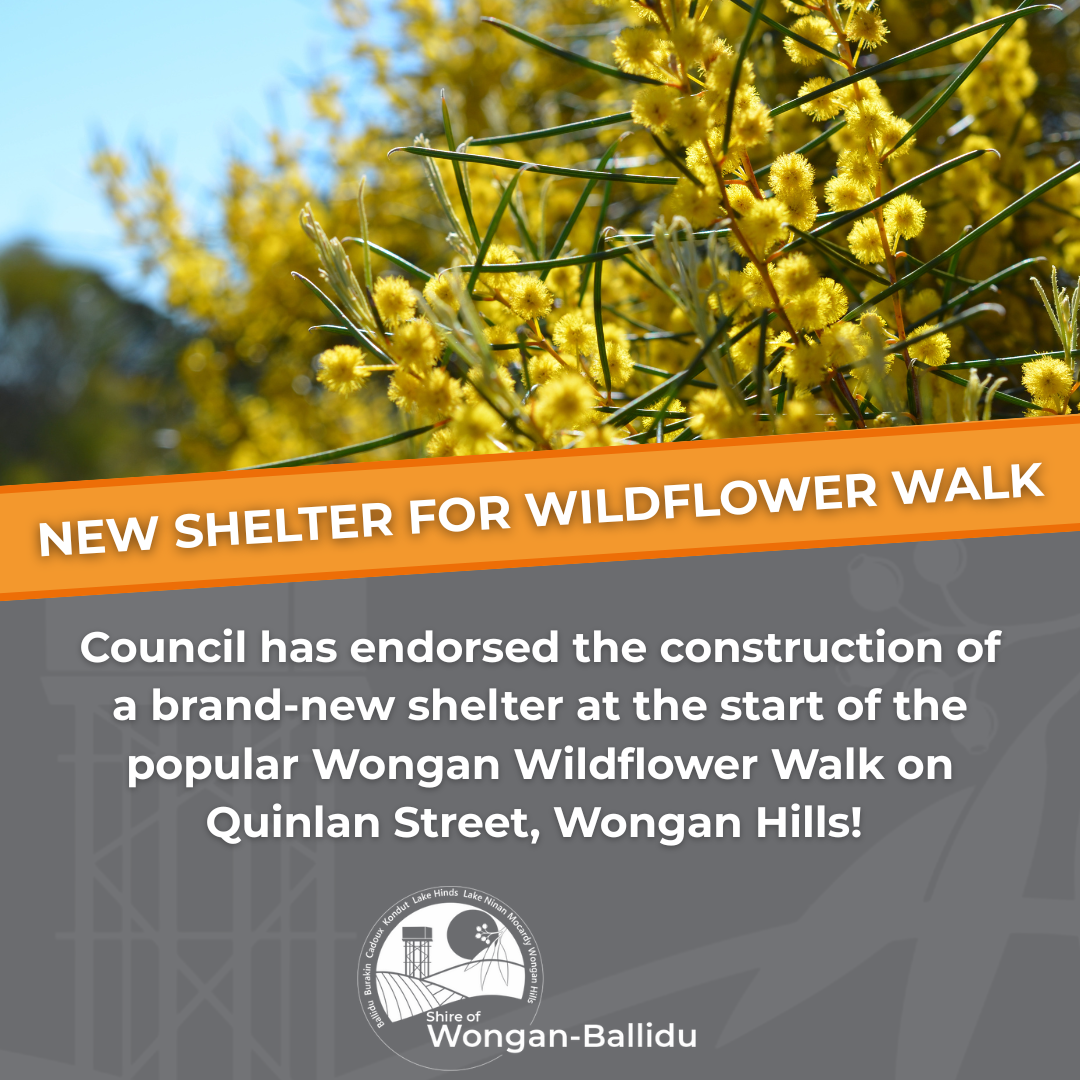 NEW SHELTER FOR WILDFLOWER WALK