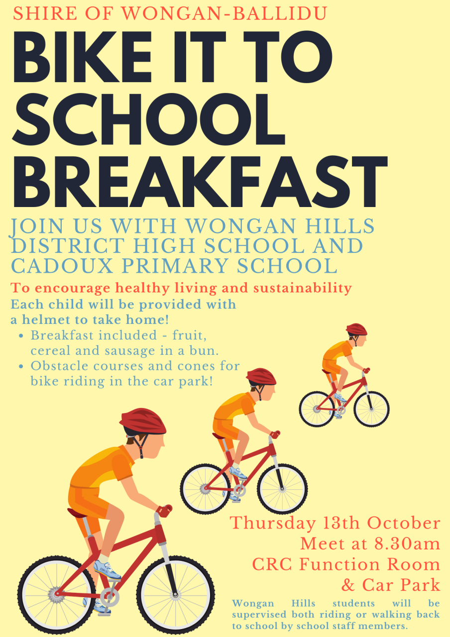 Bike it to School Breakfast