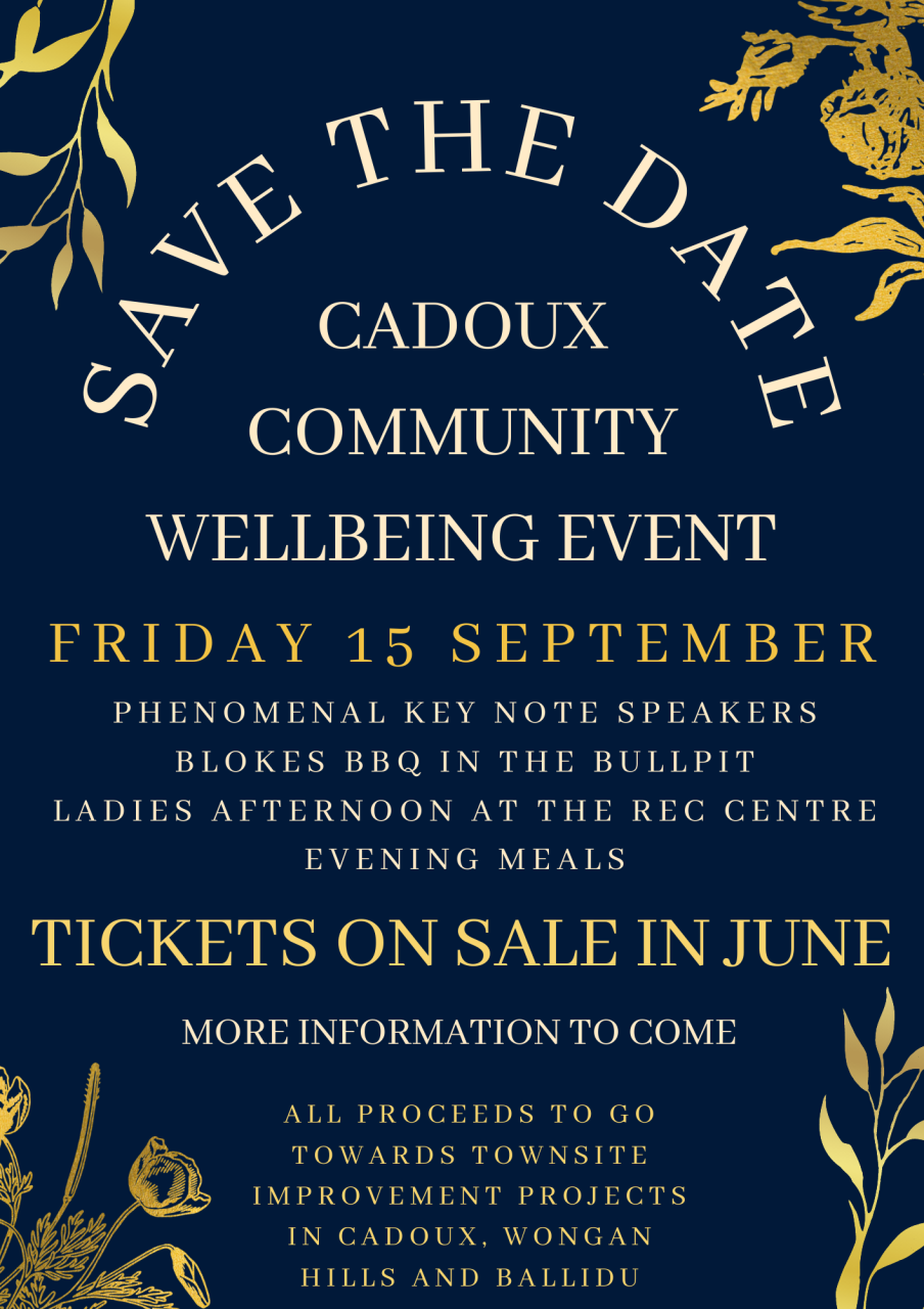 Cadoux Community Wellbeing Event