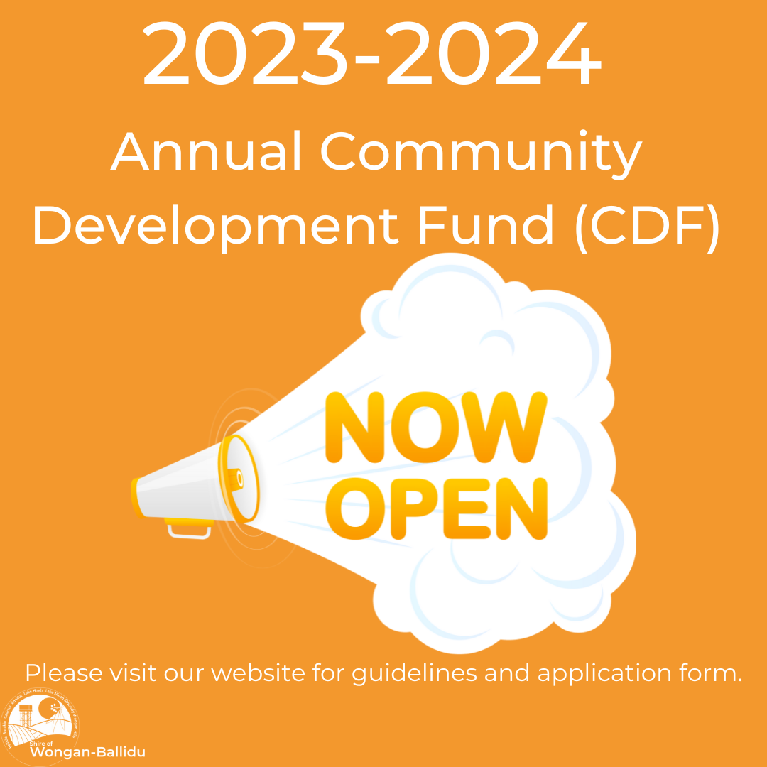 Community Development Fund Grants NOW OPEN!