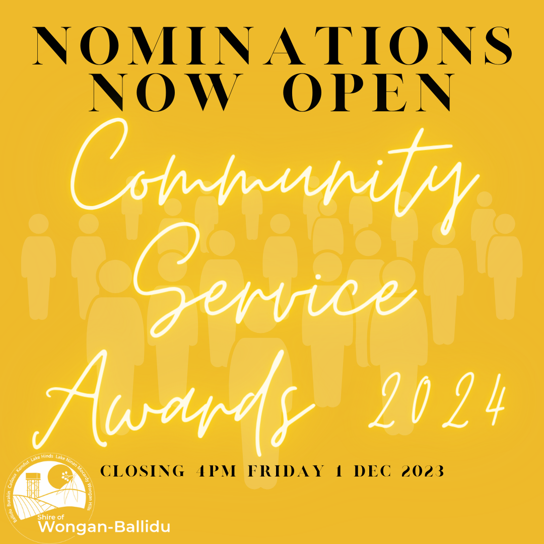 Community Service Award 2024 Nominations NOW OPEN!